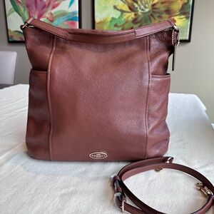 Coach Refined Pebbled Leather Hobo Convertible